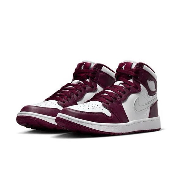 NEW Nike Air Jordan 1 High G Golf Bordeaux Purple White DQ0660-103 Men’s Size 13